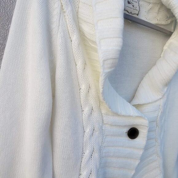 Pink Rose Ivory Knit Cardigan Size L - Picture 3 of 8